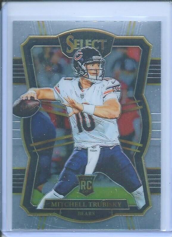 MITCHELL TRUBISKY 2017 PANINI SELECT PREMIER LEVEL TRUE ROOKIE RC #197