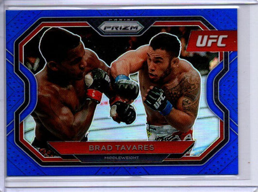 BRAD TAVARES 2021 PANINI PRIZM UFC BLUE PRIZM #D 117/199