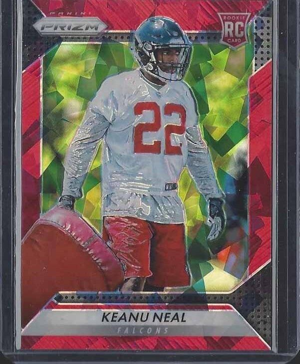 KEANU NEAL 2016 PANINI PRIZM RED CRYSTAL PRIZMS FALCONS ROOKIE RC #D 29/75