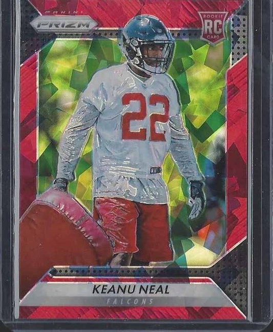 KEANU NEAL 2016 PANINI PRIZM RED CRYSTAL PRIZMS FALCONS ROOKIE RC #D 29/75