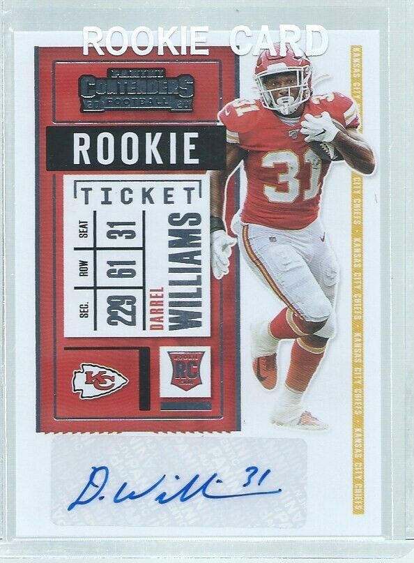 DARREL WILLIAMS 2020 PANINI CONTENDERS ROOKIE TICKET AUTO RC #222