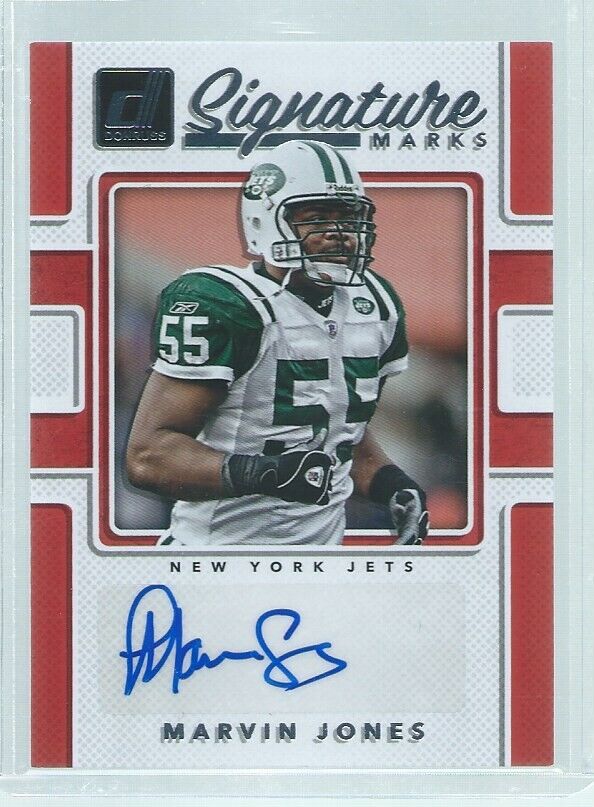 MARVIN JONES 2017 PANINI DONRUSS SIGNATURE MARKS RC
