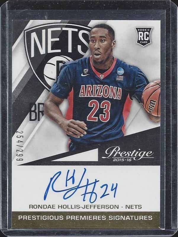 RONDAE HOLLIS JEFFERSON 2015-16 PRESTIGE PRESTIGIOUS PREMIERES AUTO RC #D /299