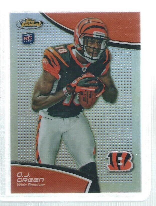 AJ GREEN 2011 TOPPS FINEST REFRACTOR ROOKIE RC #21
