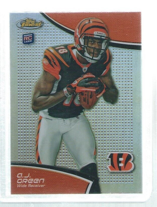 AJ GREEN 2011 TOPPS FINEST REFRACTOR ROOKIE RC #21