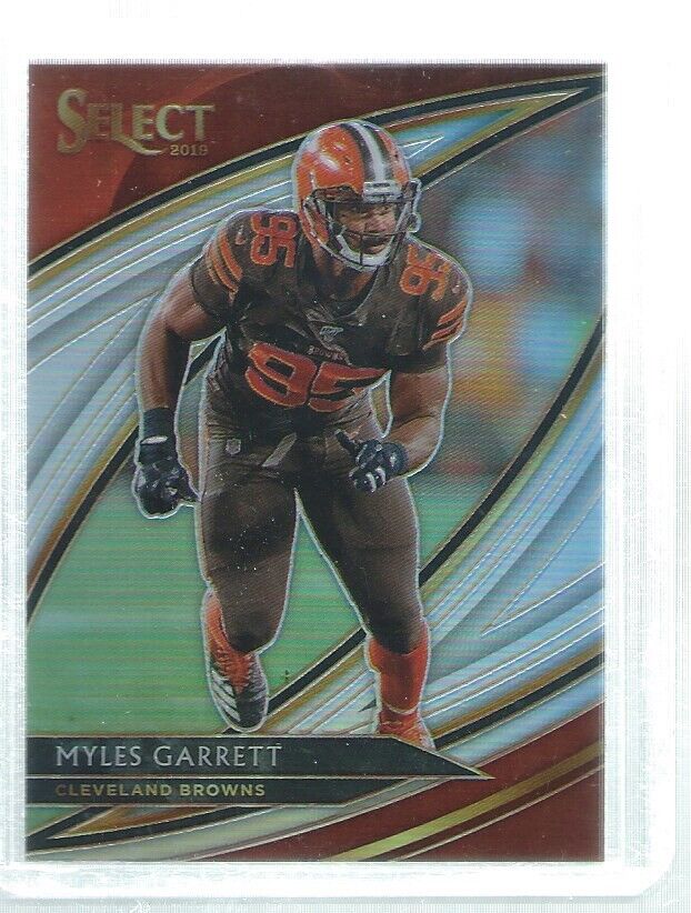 MYLES GARRETT 2019 PANINI SELECT FIELD LEVEL SILVER PRIZM #299