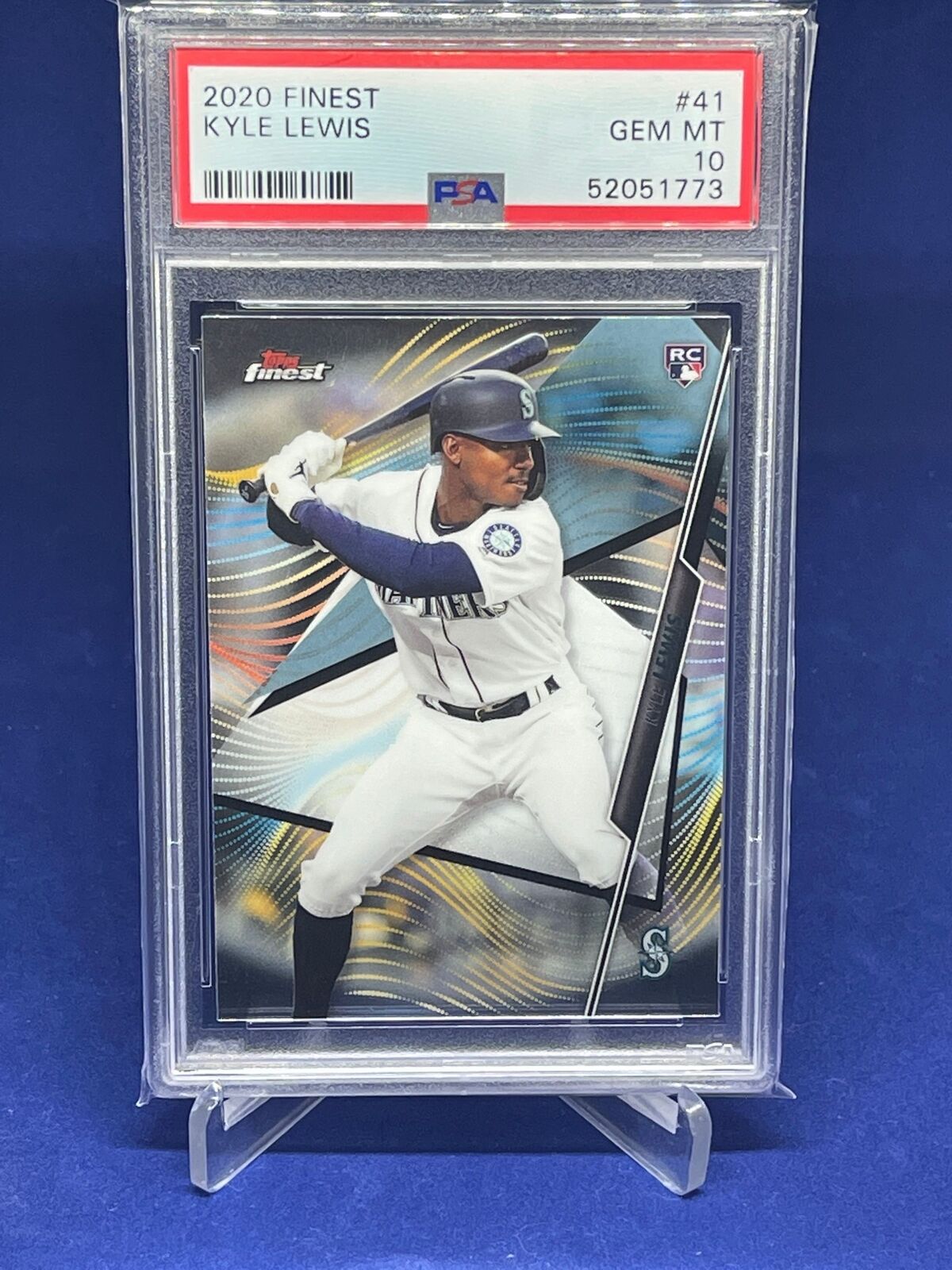 KYLE LEWIS 2020 TOPPS FINEST ROOKIE RC #41 PSA 10 GEM MINT