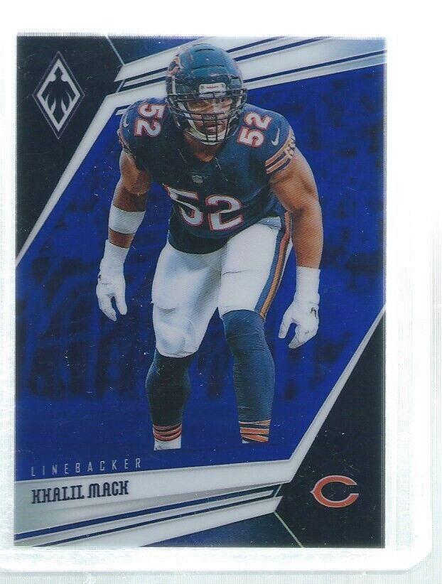 KHALIL MACK 2019 PANINI PHOENIX BLUE PRIZM #D 22/35