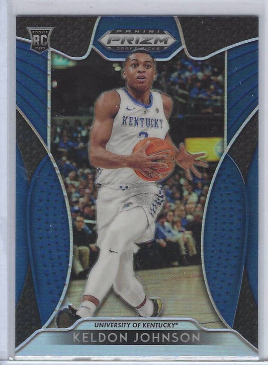 KELDON JOHNSON 2019-20 PANINI PRIZM DRAFT PICKS BLUE VARIATION PRIZM ROOKIE RC