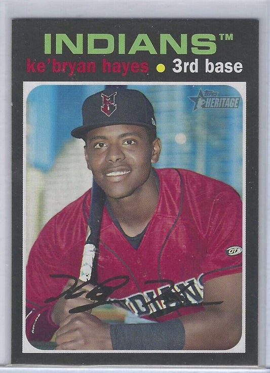 KE'BRYAN HAYES 2020 TOPPS HERITAGE MINORS PROSPECT #118