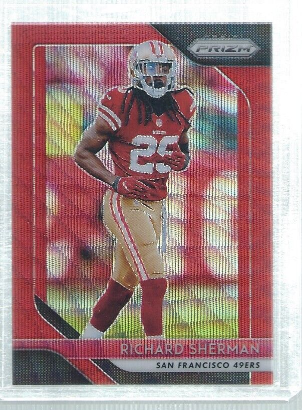 RICHARD SHERMAN 2018 PANINI PRIZM RED WAVE PRIZMS #D 106/149