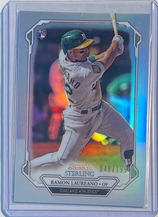 RAMON LAUREANO 2019 BOWMAN STERLING SILVER REFRACTOR ROOKIE RC #D 048/199