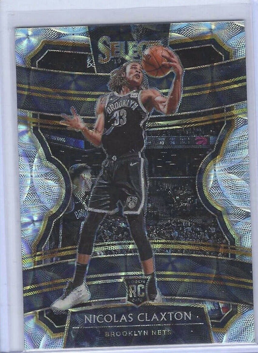 NICOLAS CLAXTON 2019-20 PANINI SELECT CONCOURSE LEVEL SCOPE PRIZM ROOKIE RC #59
