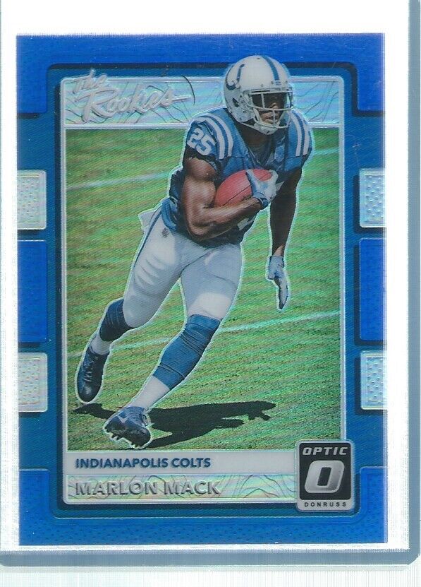 MARLON MACK 2017 DONRUSS OPTIC HOLO THE ROOKIES BLUE RC #D 123/149