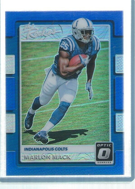 MARLON MACK 2017 DONRUSS OPTIC HOLO THE ROOKIES BLUE RC #D 123/149