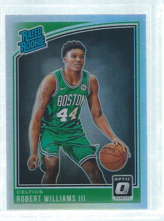 ROBERT WILLIAMS III 2018-19 PANINI DONRUSS OPTIC SILVER HOLO PRIZMS RC #167