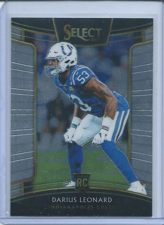DARIUS LEONARD 2018 PANINI SELECT CONCOURSE TRUE ROOKIE RC #5