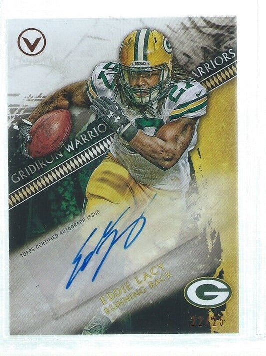 EDDIE LACY 2015 TOPPS VALOR AUTO #D 22/25