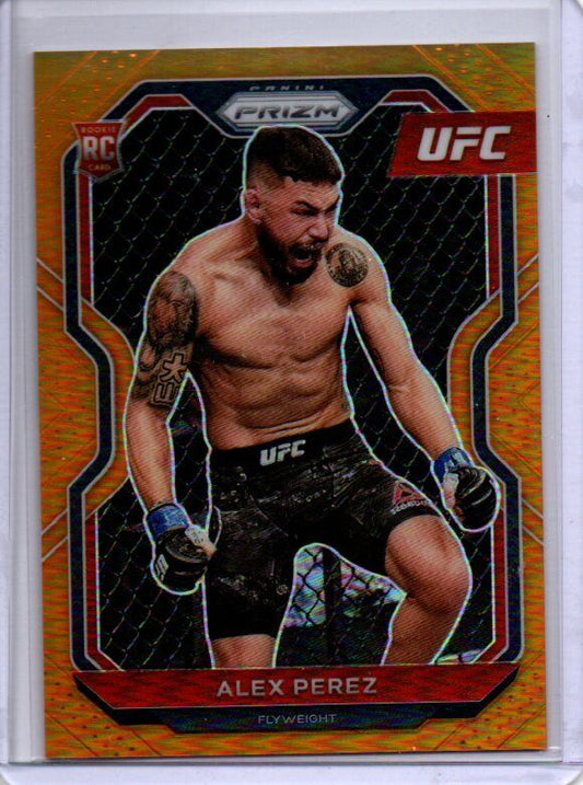 ALEX PEREZ 2021 PANINI PRIZM UFC ORANGE PRIZM RC #D 17/99
