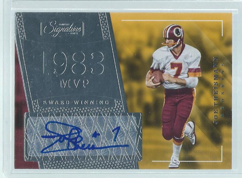 JOE THEISMANN 2016 DONRUSS SIGNATURE SERIES AWARD WINNERS 1983 MVP AUTO