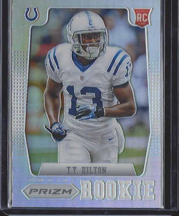 T.Y. HILTON 2012 PANINI PRIZM SILVER ROOKIE PRIZMS SSP RARE RC #270