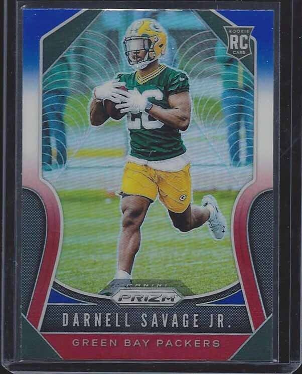 DARNELL SAVAGE JR 2019 PANINI PRIZM RED WHITE BLUE ROOKIE PRIZMS RC #383
