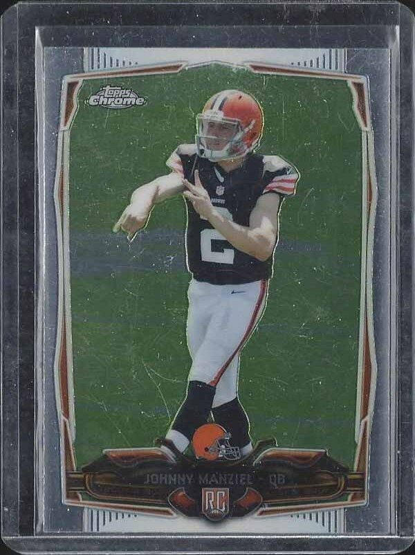 JOHNNY MANZIEL 2014 TOPPS CHROME SP PHOTO VARIATION SHORT PRINT VARIANT RC #169