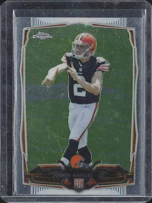 JOHNNY MANZIEL 2014 TOPPS CHROME SP PHOTO VARIATION SHORT PRINT VARIANT RC #169