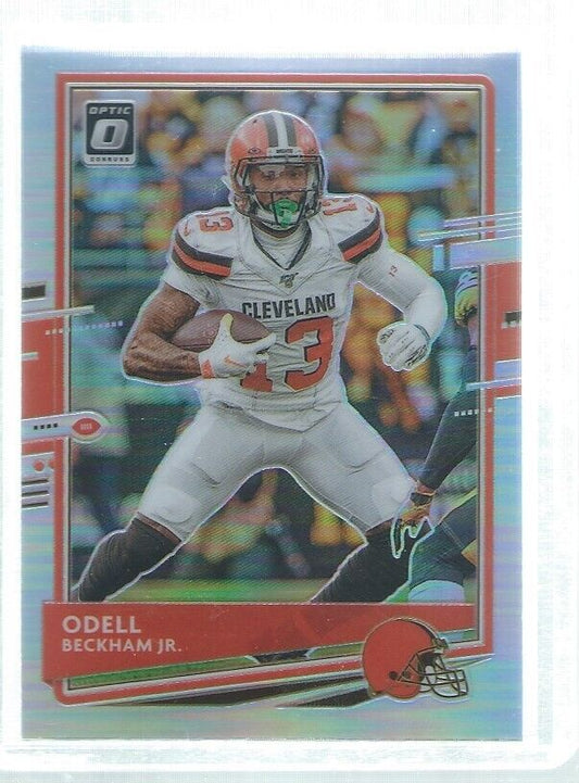 ODELL BECKHAM JR 2020 DONRUSS OPTIC SILVER HOLO #28