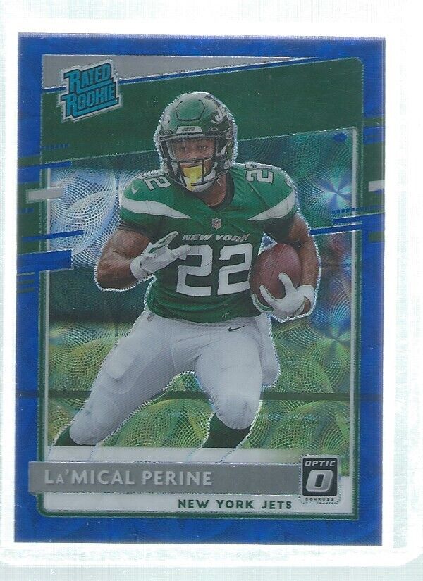 LA'MICAL PERINE 2020 DONRUSS OPTIC HOLO RATED ROOKIE BLUE SCOPE HOLO RC #190