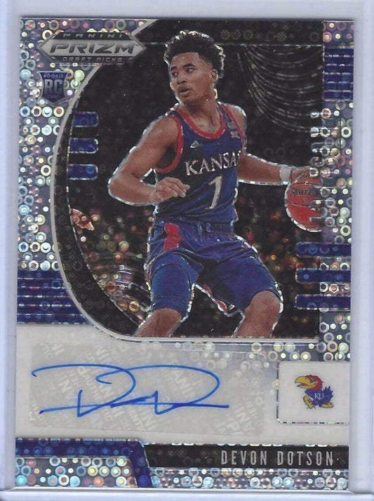 DEVON DOTSON 2020-21 PANINI PRIZM DRAFT PICKS SILVER DISCO AUTO RC #PA-DD
