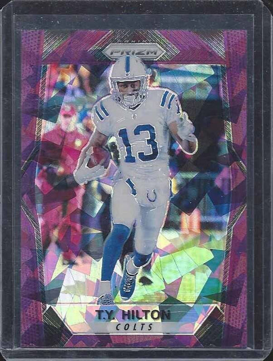 T.Y. HILTON 2017 PANINI PRIZM PURPLE ICE CRYSTALS PRIZMS #D 24/75