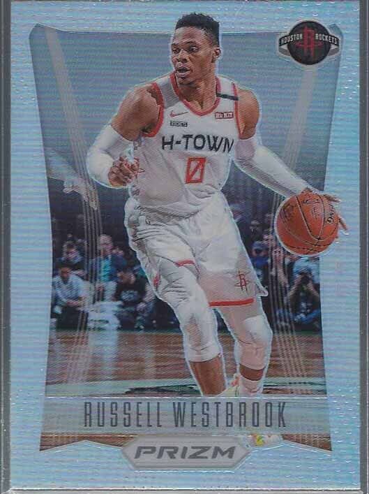 RUSSELL WESTBROOK 2020-21 PANINI PRIZM 2012-13 SILVER PRIZMS RETRO SP INSERT #14