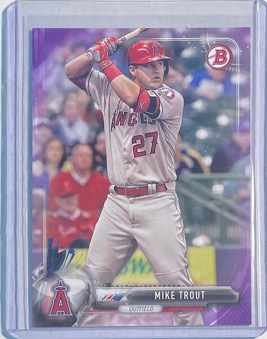 MIKE TROUT 2017 BOWMAN PURPLE #D 040/250