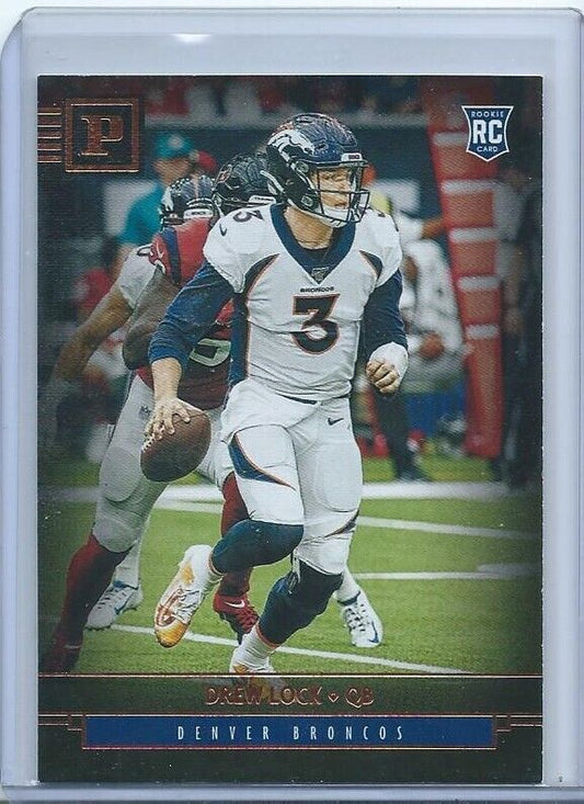 DREW LOCK 2019 PANINI CHRONICLES TRUE ROOKIE RC #37