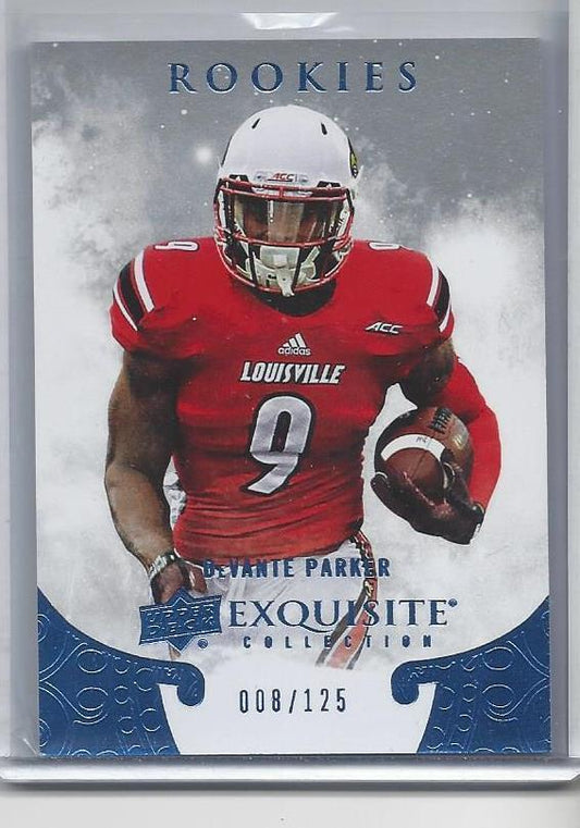 DEVANTE PARKER 2014 UD EXQUISITE XRC ADVANCE ROOKIE RC #D 8/125