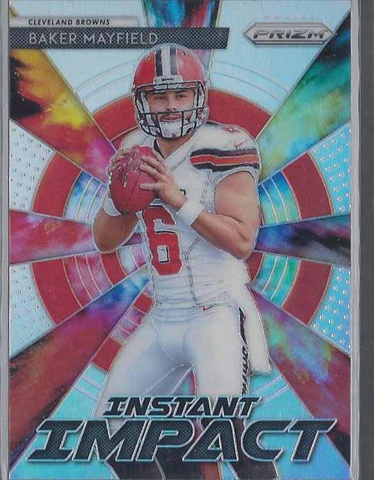 BAKER MAYFIELD 2018 PANINI PRIZM INSTANT IMPACT SILVER PRIZMS RC #1