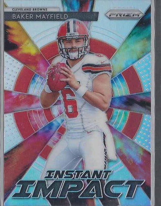 BAKER MAYFIELD 2018 PANINI PRIZM INSTANT IMPACT SILVER PRIZMS RC #1