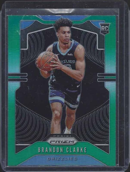 BRANDON CLARKE 2019-20 PANINI PRIZM GREEN ROOKIE PRIZMS RC #266