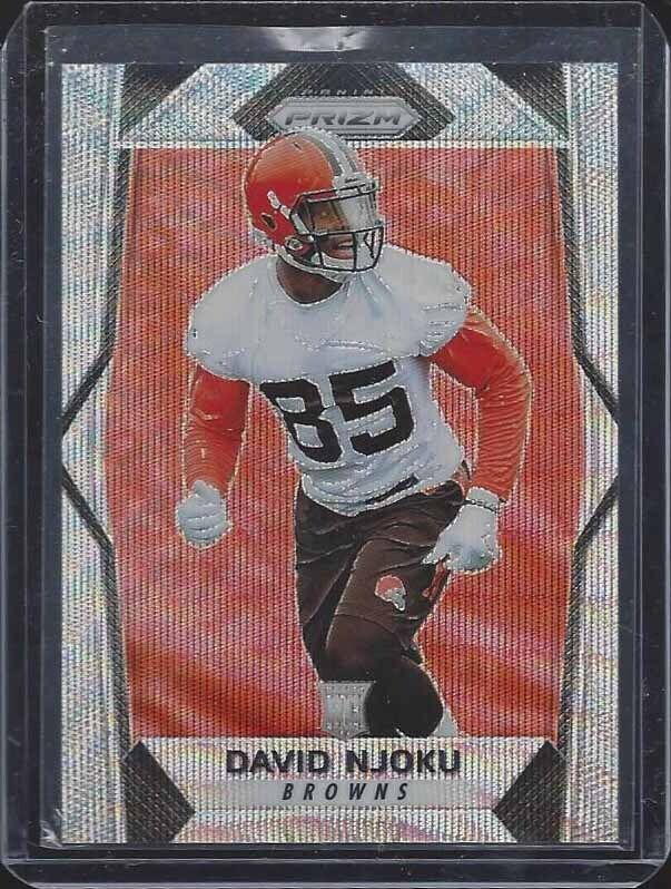 DAVID NJOKU 2017 PANINI PRIZM ROOKIE BLUE WAVE PRIZMS RC #D 8/149