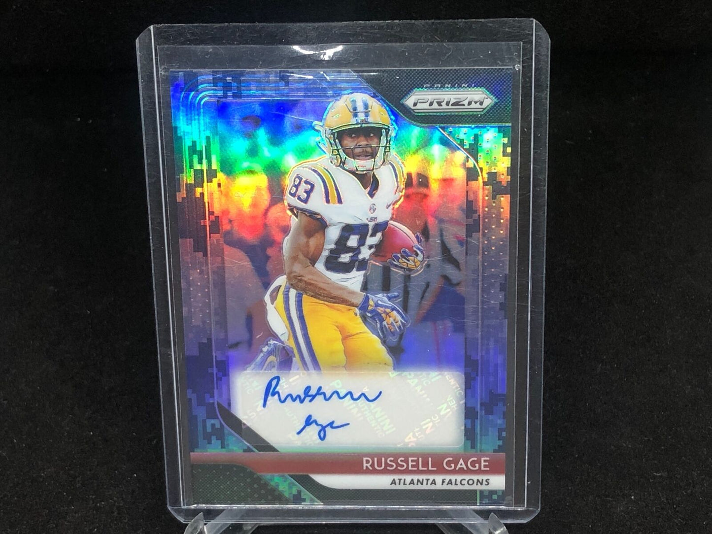 RUSSELL GAGE 2018 PANINI PRIZM CAMO PRIZMS ROOKIE AUTO RC #D 22/25