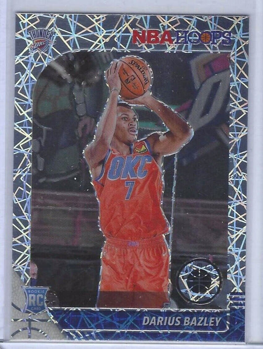 DARIUS BAZLEY 2019-20 NBA HOOPS PREMIUM STOCK SILVER LAZER PRIZM ROOKIE RC #249