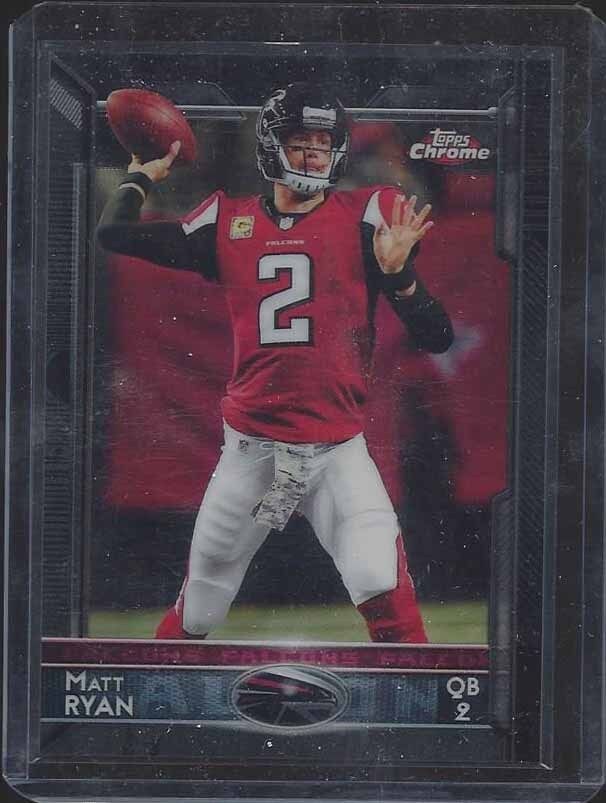 MATT RYAN 2015 TOPPS CHROME BLACK REFRACTOR #D 193/299