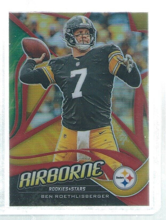 BEN ROETHLISBERGER 2019 ROOKIES & STARS AIRBORNE RED PRIZM #D 13/75