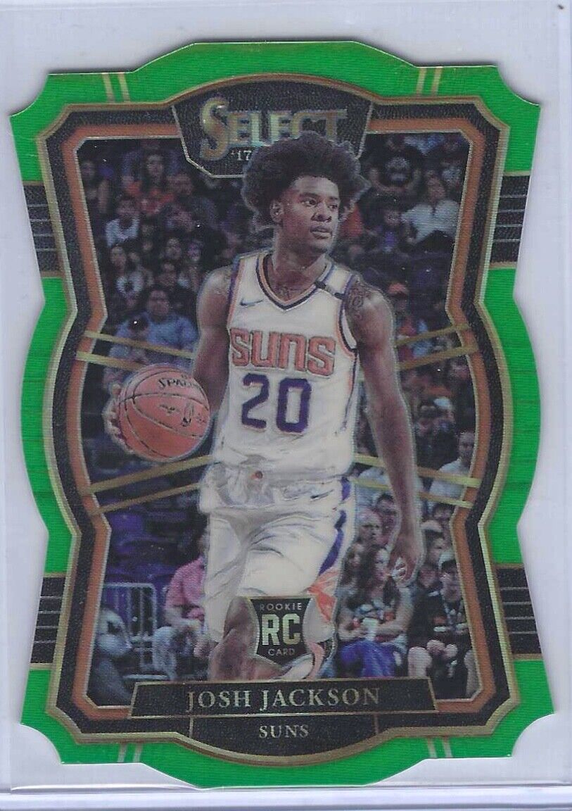 JOSH JACKSON 2017-18 PANINI SELECT PREMIER LEVEL LIME GREEN PRIZM DIE CUT RC /65