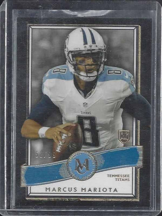 MARCUS MARIOTA 2015 TOPPS MUSEUM BLUE TITANS ROOKIE RC #D 52/99