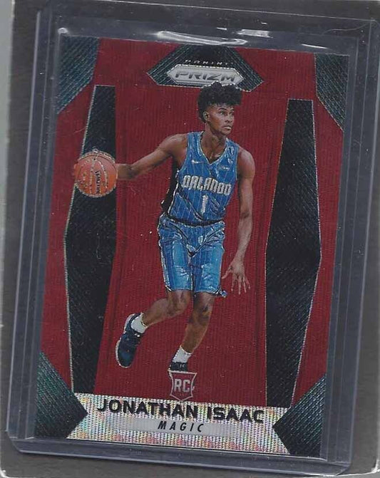 JONATHAN ISAAC 2017-18 PANINI PRIZM RUBY WAVE RED PRIZMS ROOKIE RC #73