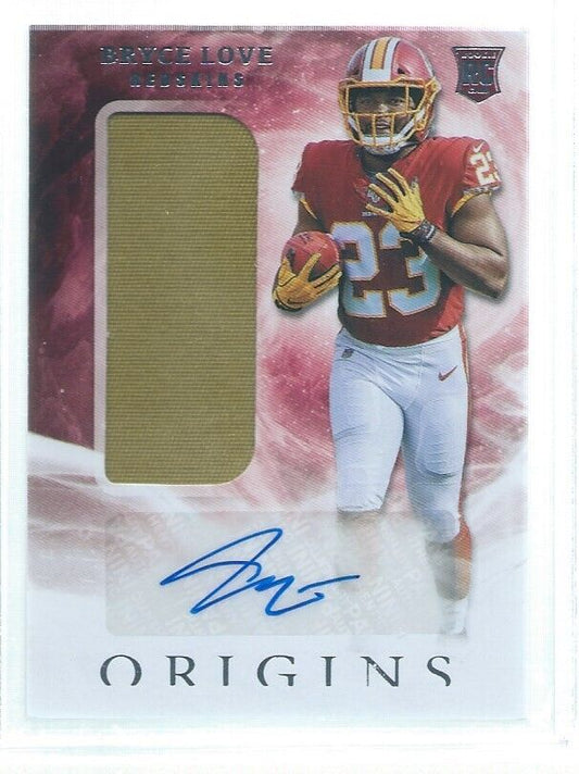 BRYCE LOVE 2019 PANINI ORIGINS RPA ROOKIE PATCH AUTO RC #126