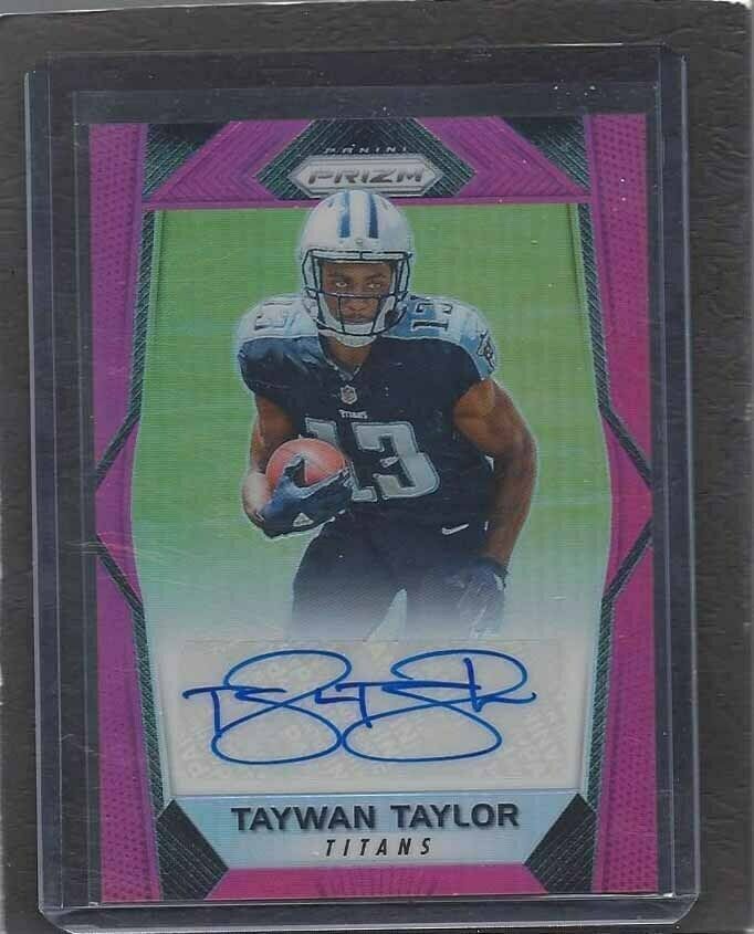 TAYWAN TAYLOR 2017 PANINI PRIZM PINK SP PRIZMS AUTO RC