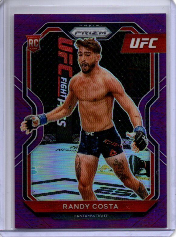 RANDY COSTA 2021 PANINI PRIZM UFC PURPLE PRIZM RC #D 3/149